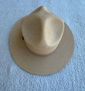 Stratton Self Forming U.S.A. Straw Ranger / Smokey Bear Hat Size 7 1/8